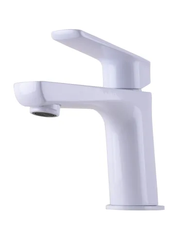 Змішувач для умивальника Topaz Lexi TL-21201-H57-WW, латунь, білий - 4