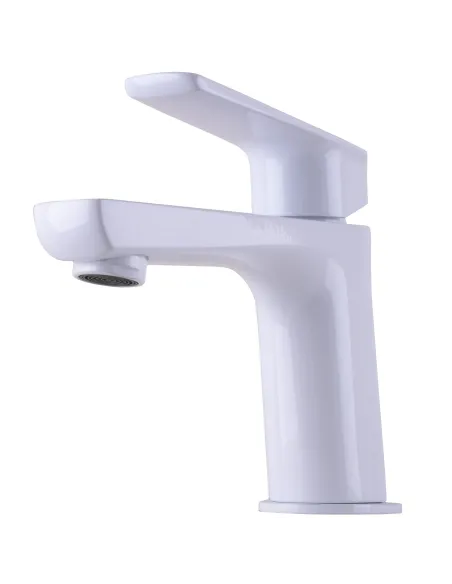 Змішувач для умивальника Topaz Lexi TL-21201-H57-WW, латунь, білий - 4