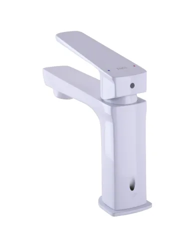 Змішувач для умивальника Topaz Lexi TL-21201-H57-WW, латунь, білий - 6