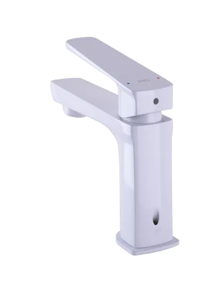 Змішувач для умивальника Topaz Lexi TL-21201-H57-WW, латунь, білий - 6