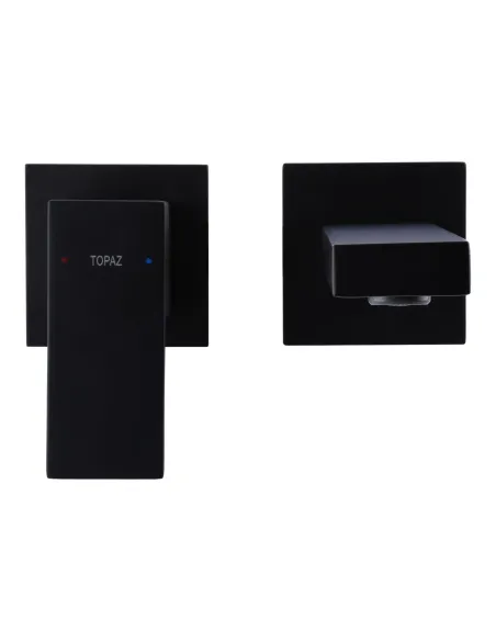 Смеситель для раковины настенный Topaz Odiss TO 18235-H66-BL черный - 3