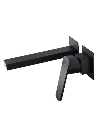 Смеситель для раковины настенный Topaz Lexi TL 21235-H57A-BL черный - 3