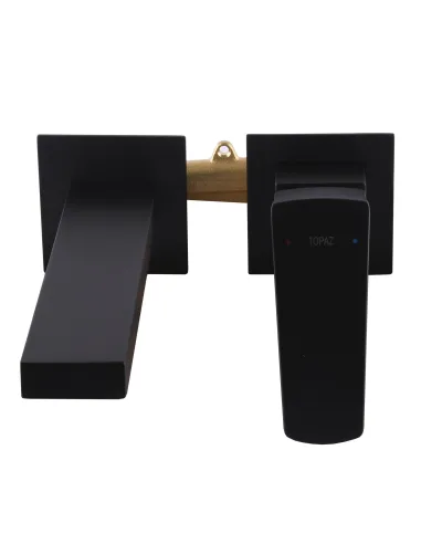 Смеситель для раковины настенный Topaz Lexi TL 21235-H57A-BL черный - 4