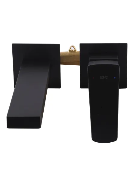 Смеситель для раковины настенный Topaz Lexi TL 21235-H57A-BL черный - 4