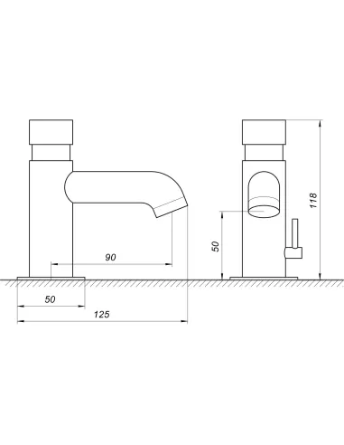 Кран-дозатор для умывальника Topaz TP-0302N хром - 5