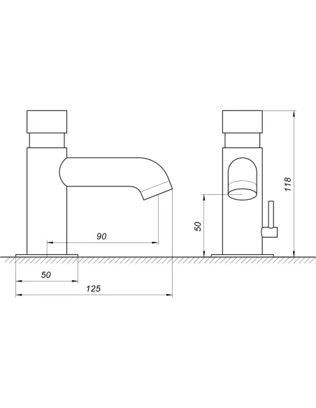 Кран-дозатор для умывальника Topaz TP-0302N хром - 5