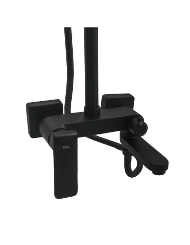 Душевая система с изливом Topaz Odiss TO 18102-H52-BL черный - 4