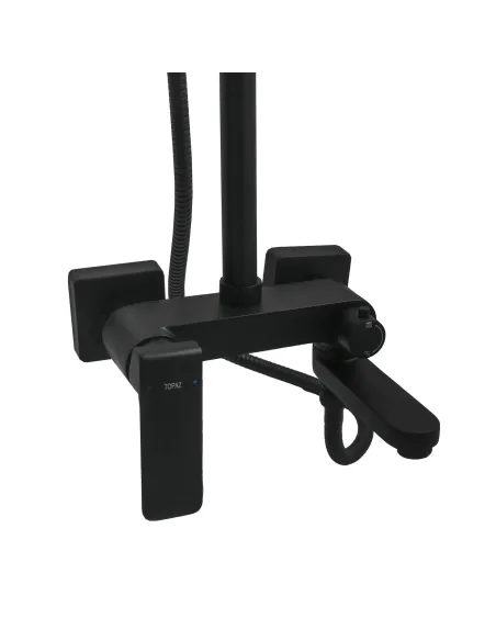 Душевая система с изливом Topaz Odiss TO 18102-H52-BL черный - 4