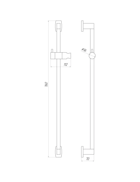 Душевая стойка Topaz Odiss TO-18107-BB черный - 5