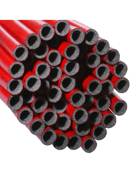 Утеплювач для труб Extra Теплоізол 6 мм, діаметр 28 мм, ламінований, червоний - 1