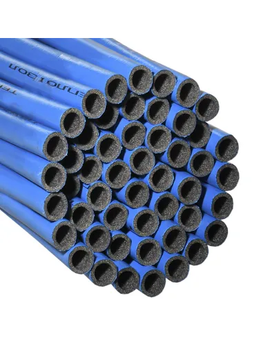Утеплитель для труб Extra Теплоизол 6 мм, диаметр 18 мм, ламинированный, синий - 1