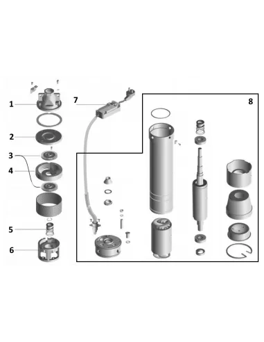 Вихревой скважинный насос Volks Pumpe 4SKm150 1.1 кВт, 15 метров кабель - 6