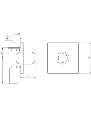 Кран-дозатор для унітазу Tremolada Тremo-471-А, латунь, хром - 3