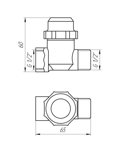 Фильтр грубой очистки с отстойником Solomon TD1053 1/2 дюйма - 6