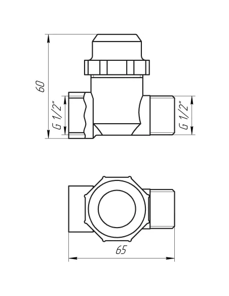 Фильтр грубой очистки с отстойником Solomon TD1053 1/2 дюйма - 6