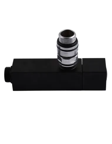 Кран напівоборотний Solomon Lux 1/2 8888 Cube Black, 2 шт - 4