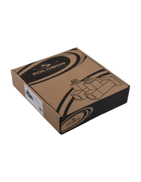 Кран полуоборотный угловой Solomon Lux 1/2 8888 Cube Chrom, 2 шт - 7