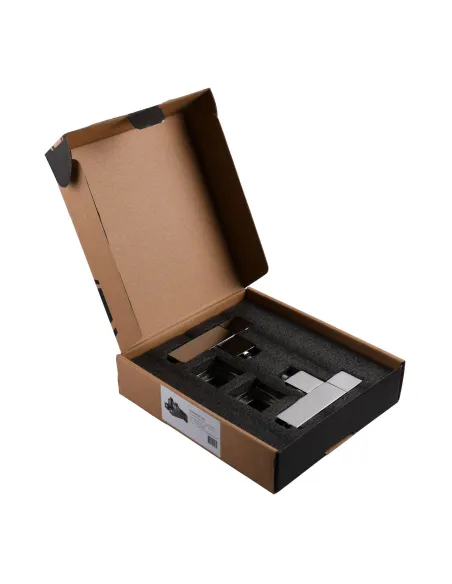 Кран полуоборотный угловой Solomon Lux 1/2 8888 Cube Chrom, 2 шт - 8