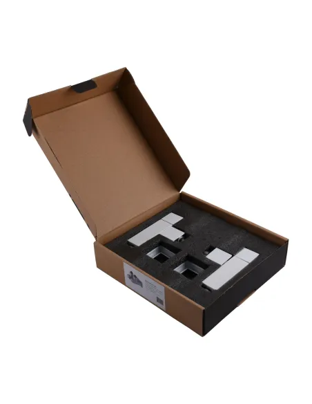 Кран полуоборотный угловой Solomon Lux 1/2 8888 Cube White, 2 шт - 6