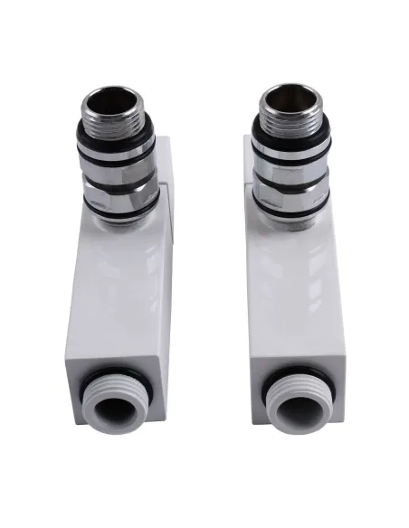 Кран полуоборотный угловой Solomon Lux 1/2 8888 Cube White, 2 шт - 10