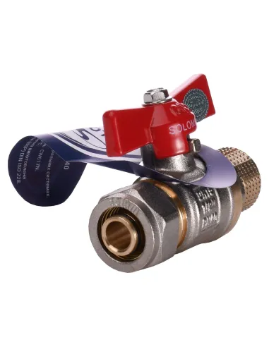 Кран шаровой Solomon 16х1/2 B1183 наружная резьба - 2
