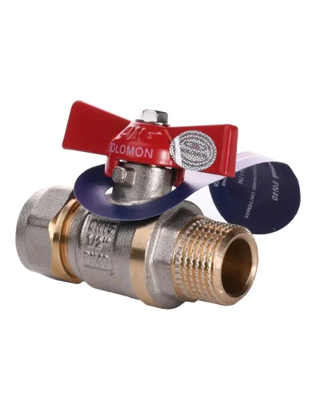 Кран шаровой Solomon 16х1/2 B1183 наружная резьба - 3