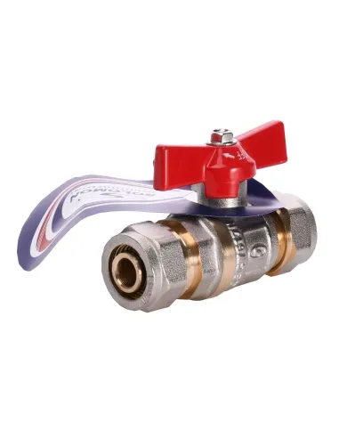 Кран шаровой Solomon 16х16 B1182 для металлопластика - 3