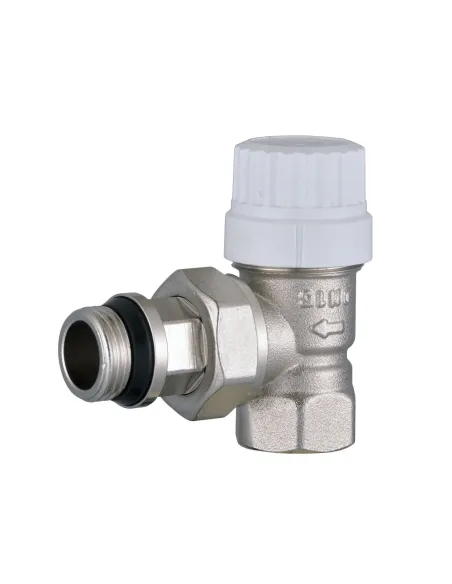 Кран радиаторный угловой под термоголовку Solomon Professional 1/2 NV-QP5017 с уплотнителем - 1 Кран радиаторный угловой под термоголовку Solomon Professional 1/2 NV-QP5017 с уплотнителем - 1
