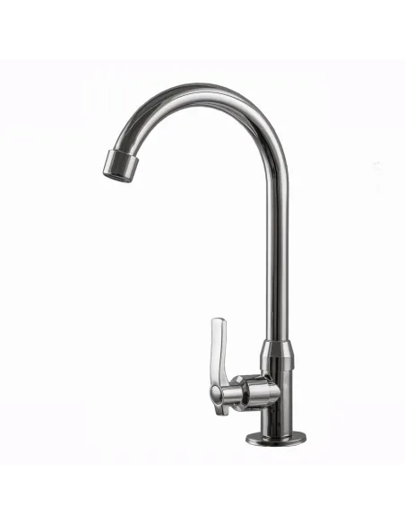 Монокран для умивальника Ecomix EMS-22R, силумін, хром - 1