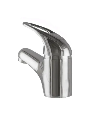 Змішувач для умивальника Ecomix Elit EM-101 WH-T, силумін, хром - 2