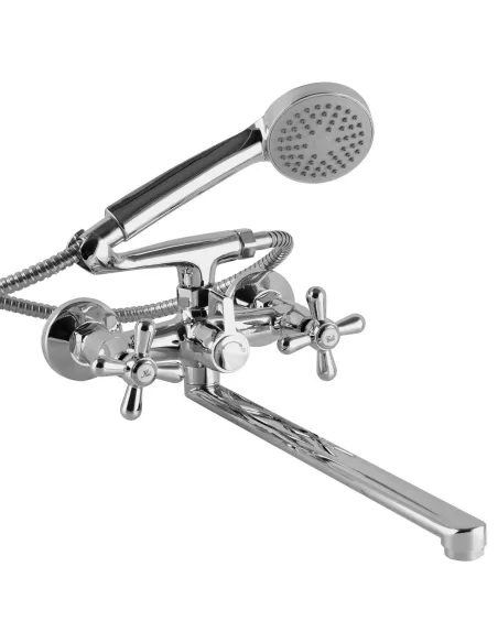 Смеситель для ванны с длинным изливом Domino DBF-229-35F-Sharm хром - 1