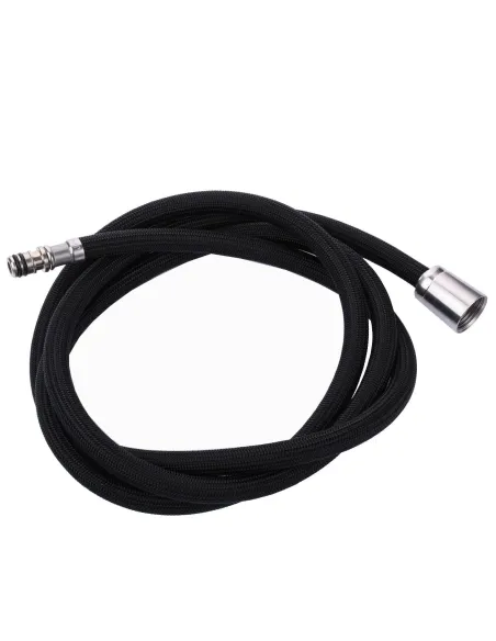 Шланг для душа Globus Lux SS-033-170-PVS, силикон, черный - 1