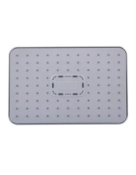 Лійка для душу тропік Globus Lux SD-003-30-00, пластик, хром, білий - 2