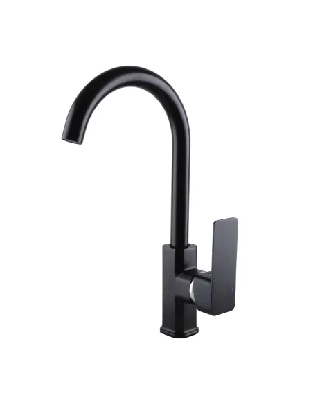 Змішувач для кухні Domino Malibu DMM-203L-Black, силумін, чорний - 1