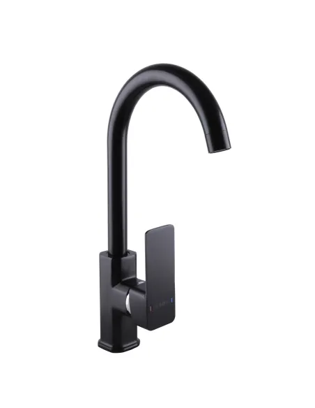 Змішувач для кухні Domino Malibu DMM-203L-Black, силумін, чорний - 2