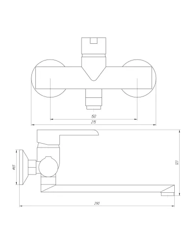 Змішувач для кухні Domino Prestige DPS-104, латунь, хром - 6
