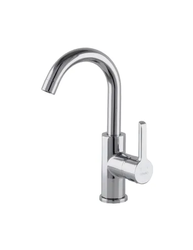 Змішувач для умивальника Domino Prestige DPS-101S, латунь, хром - 4