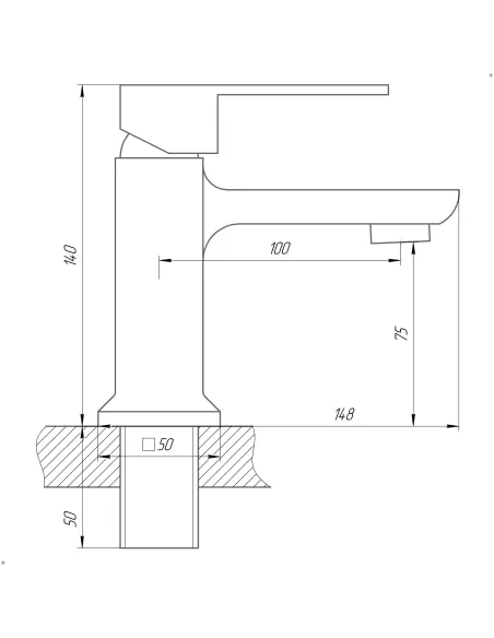 Смеситель для раковины в ванной Domino Malibu DMM-401 хром - 4