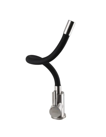 Смеситель для кухни из нержавеющей стали Globus Lux Alpen SBT1-203S черный гофроизлив - 3