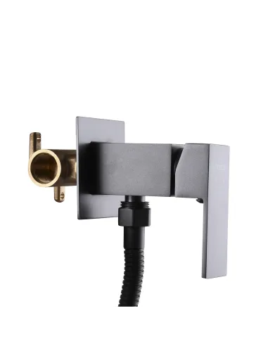 Смеситель для биде с гигиеническим душем Globus Lux Milano GLM-0-106MIX-Graphite графит - 2