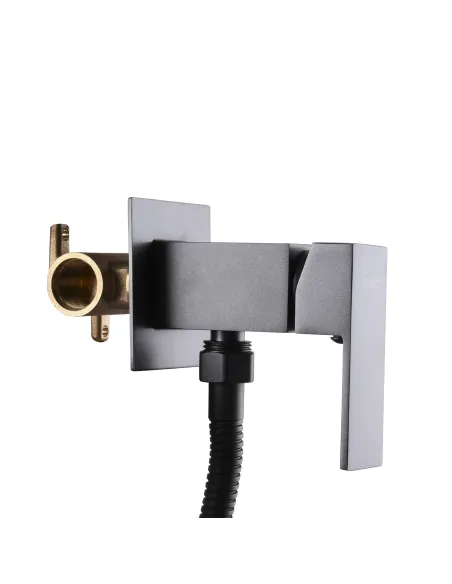 Смеситель для биде с гигиеническим душем Globus Lux Milano GLM-0-106MIX-Graphite графит - 2