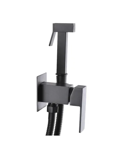 Смеситель для биде с гигиеническим душем Globus Lux Milano GLM-0-106MIX-Graphite графит - 3