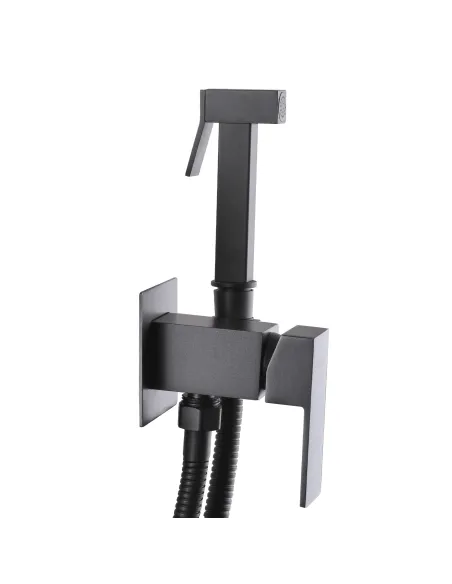 Смеситель для биде с гигиеническим душем Globus Lux Milano GLM-0-106MIX-Graphite графит - 3