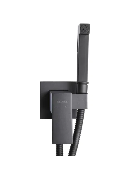 Смеситель для биде с гигиеническим душем Globus Lux Milano GLM-0-106MIX-Graphite графит - 4