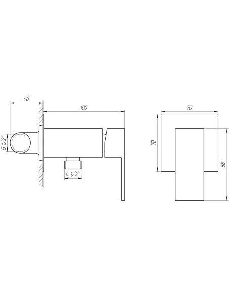 Змішувач для біде Globus Lux Milano GLM-0-106MIX-Graphite, латунь, графіт - 5