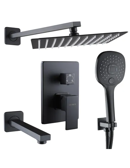Душевая система скрытого монтажа Globus Lux Smart GLM-305L-BB с душевым набором - 1