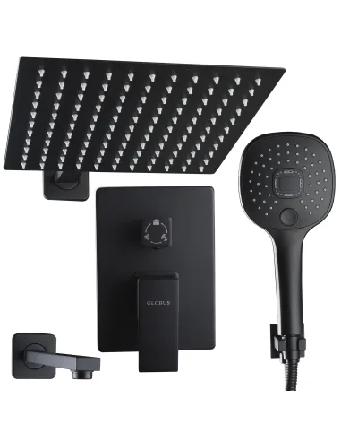 Душевая система скрытого монтажа Globus Lux Smart GLM-305L-BB с душевым набором - 4