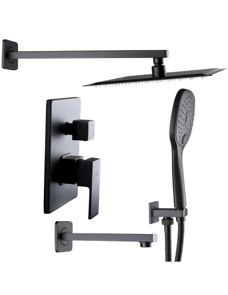 Душевая система скрытого монтажа Globus Lux Smart GLM-305L-BB с душевым набором - 6