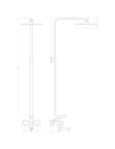 Душевая система Globus Lux Milano VAN-GLM-0026-10-BB черный - 5
