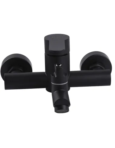 Смеситель для ванны с душем Globus Lux Alpen SBT4-102NE-BB, нержавеющая сталь, черный - 4